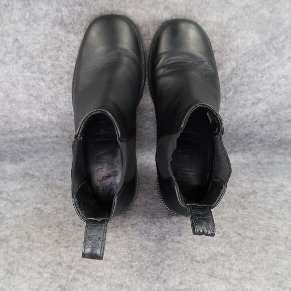Staud Shoes Womens 36 Boots Chelsea Palamino Leather Casual Platform Black Ankle - Picture 8 of 16
